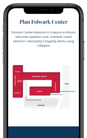 Realizacja strony internetowej Folwark Center Rzeszów