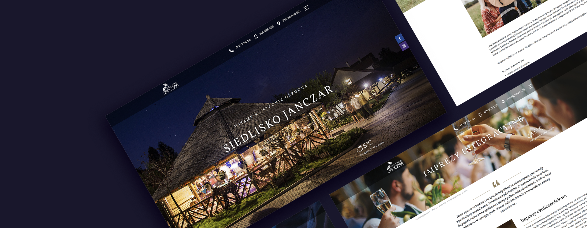 Realizacja strony www dla hotelu i restauracji Siedlisko Janczar
