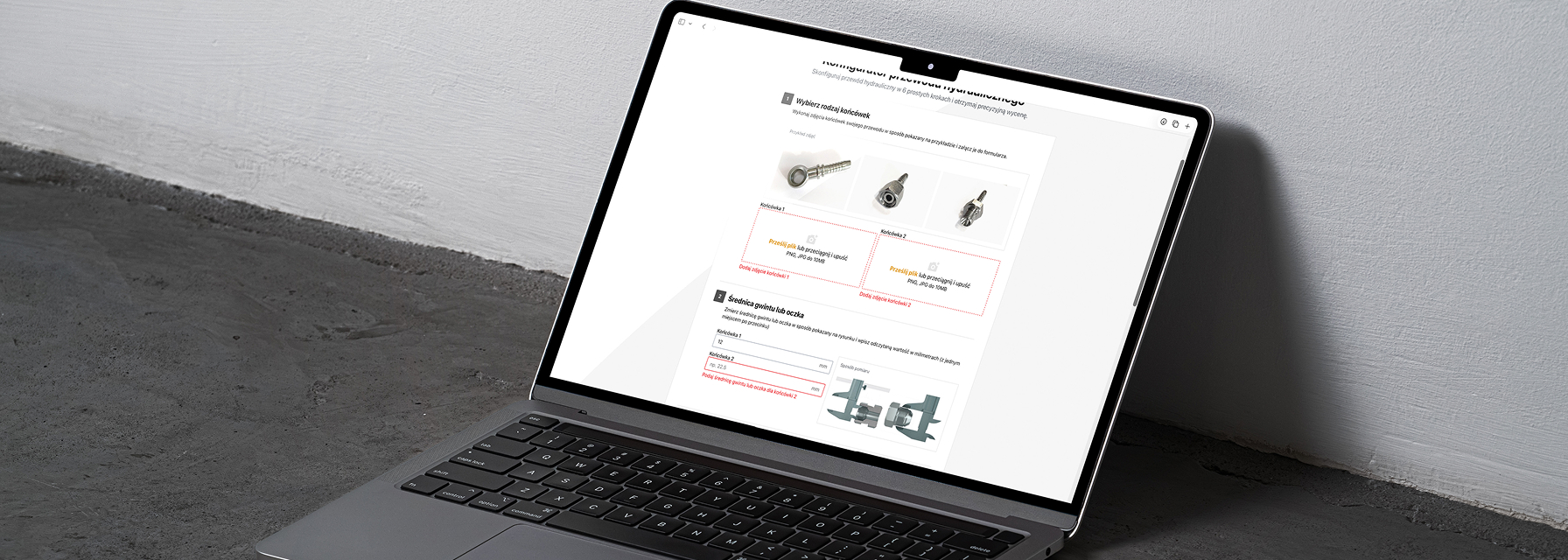 Konfigurator przewodów - strona internetowa