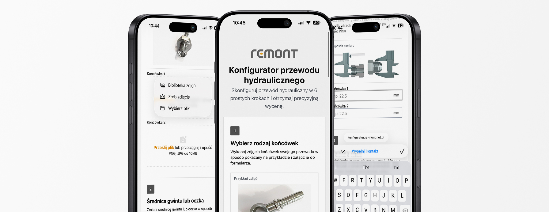 Konfigurator przewodów - strona internetowa