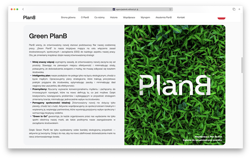 Plan B - strona internetowa