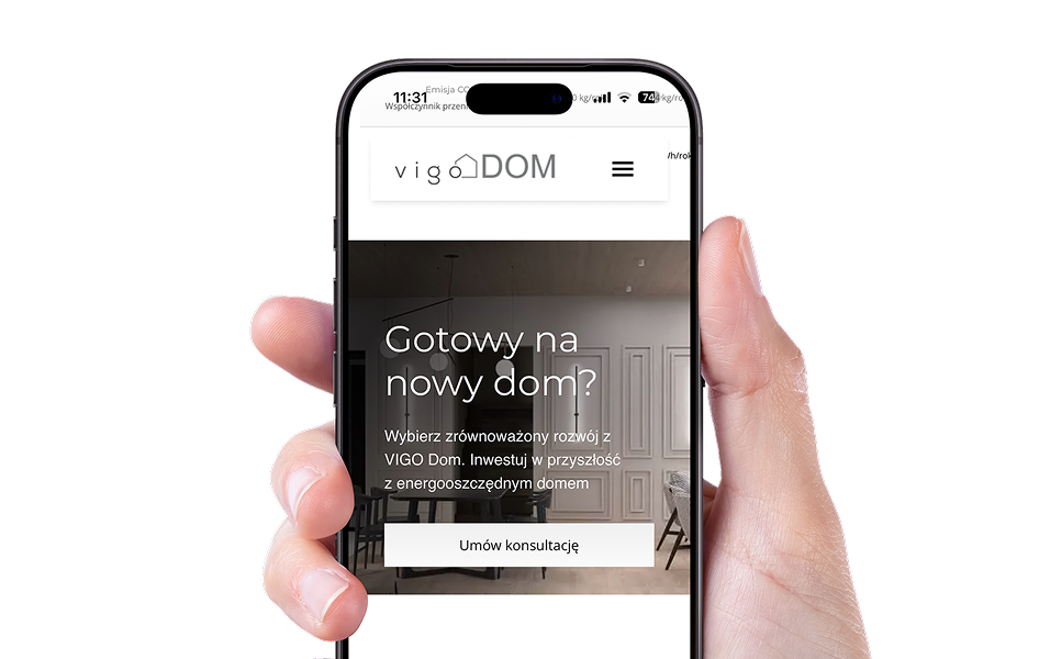 Vigo Dom - strona internetowa