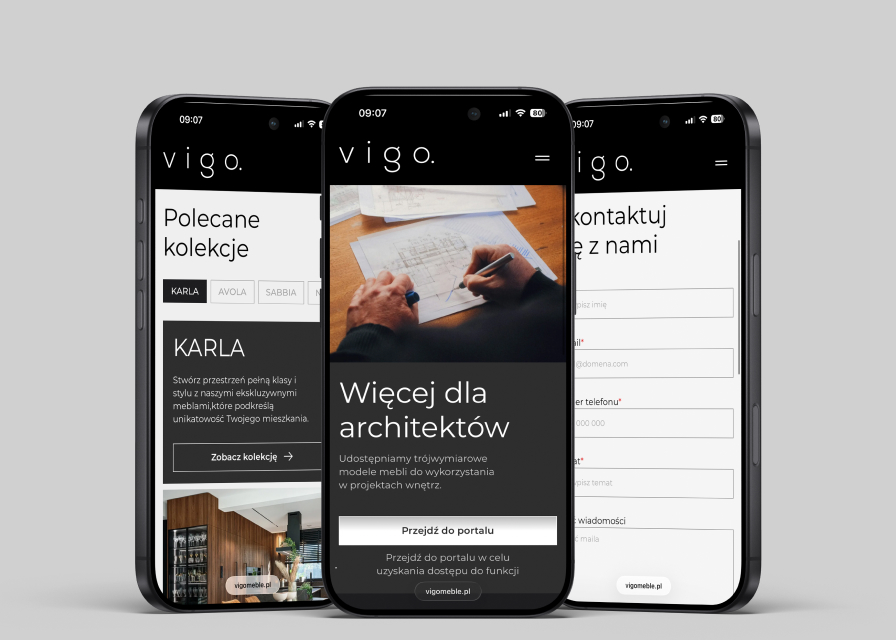 Vigo - strona internetowa